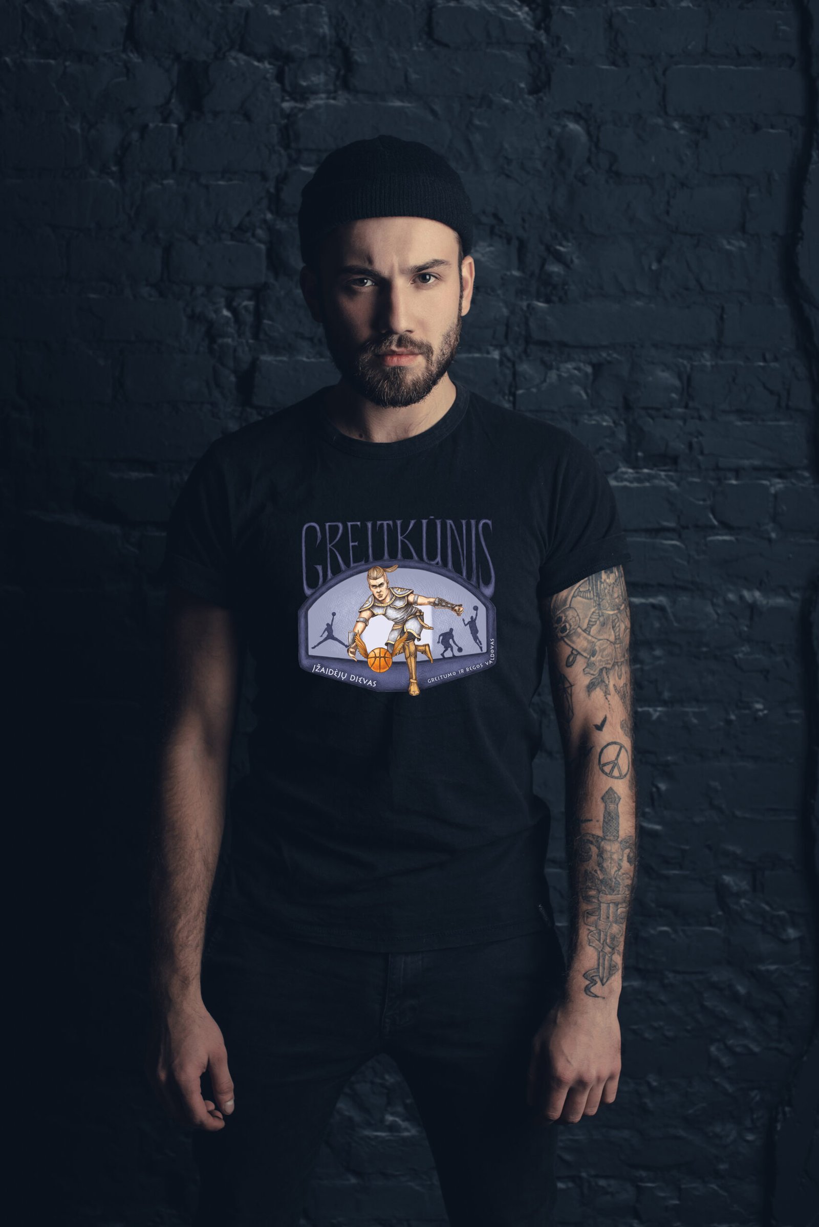 Marškinėliai „Greitkūnis“. Krepšinio dievai