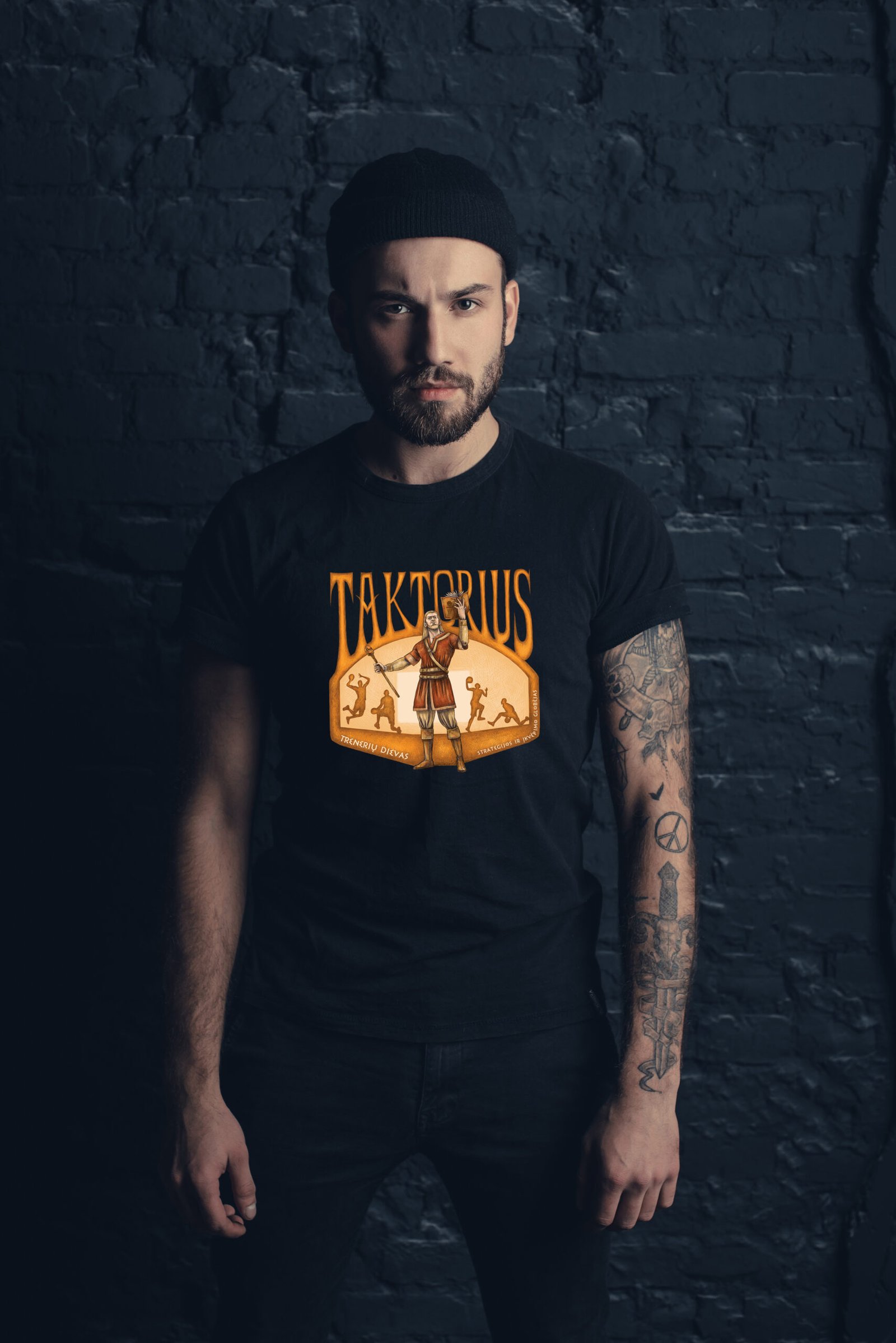 Marškinėliai „Taktorius“. Krepšinio dievai