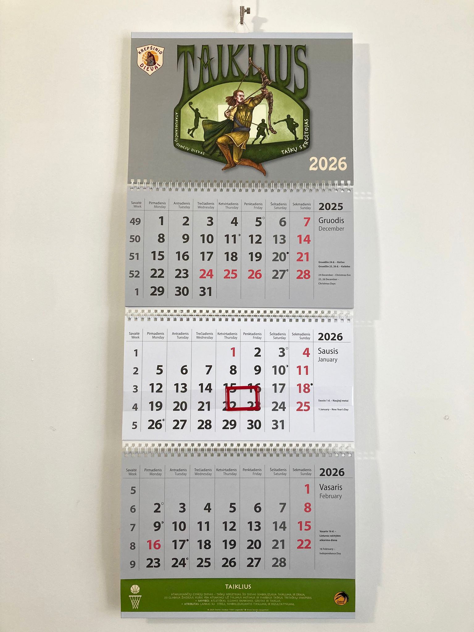 Kalendorius „Taiklius“